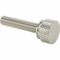 Bsc Preferred Stainless Steel Flared-Collar Knurled-Head Thumb Screw 1/4-28 Thread Size 1-1/4 Long 99607A246